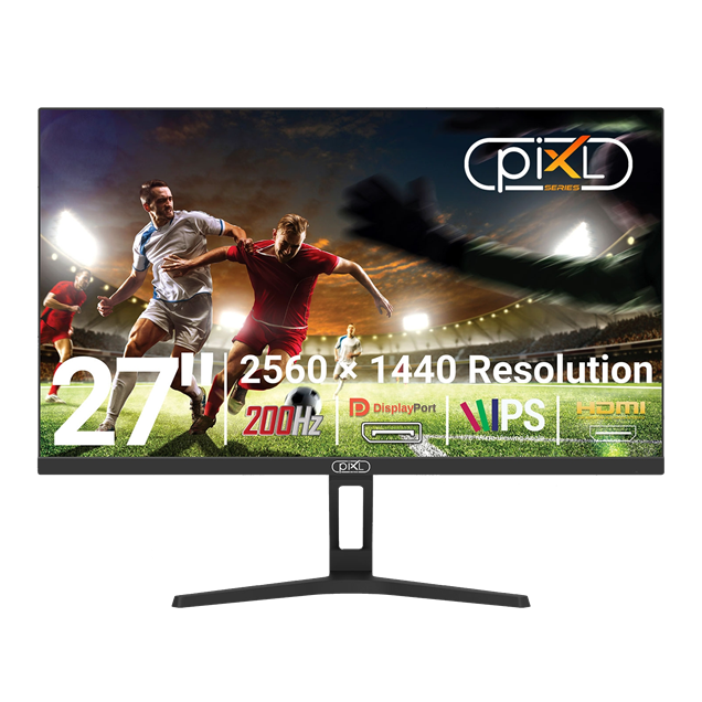 piXL GS27QIDPHA 27" Gaming Monitor - IPS, 200Hz, 1ms, HDMI, DP